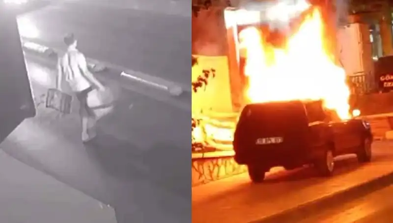 Eşinin Boşanma Talebine Çılgın Tepki: Aracını Yaktı!