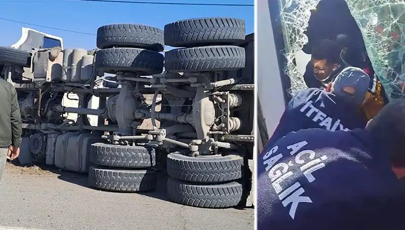 Virajı Alamayan Kamyonun Yolculuğu, Şaşkınlık ve Endişe Yarattı