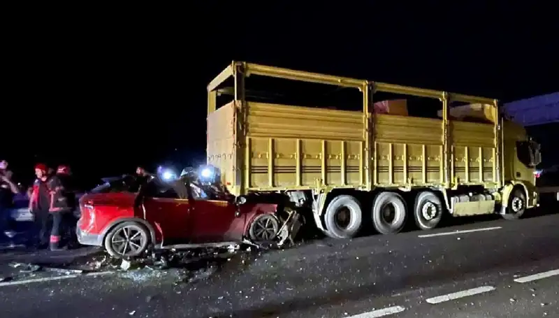 Trafik Kazası: Kamyona Çarpan Aracın Sürücüsü Hayatını Kaybetti