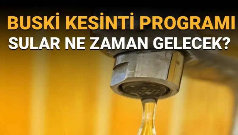 Bursa Nilüfer?de Su Kesintileri Ne Zaman Bitecek? İşte BUSKİ'nin Programı