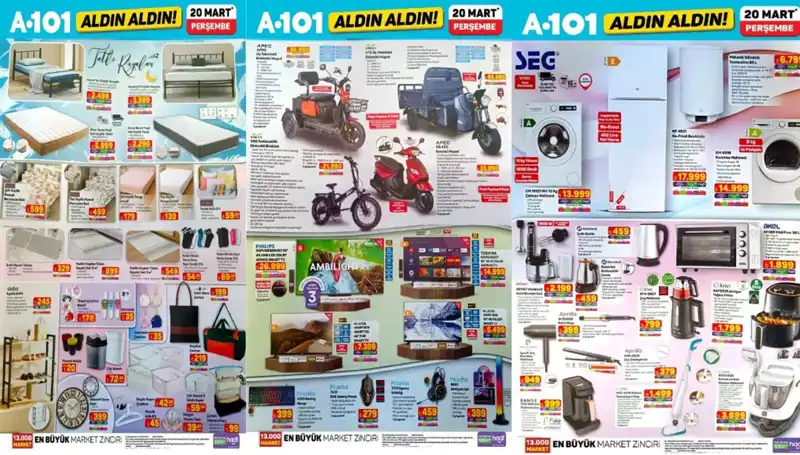 A101 Aktüel Kataloğu 20 Mart’ta Neleri İle Dikkat Çekiyor?