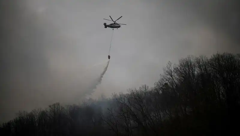 Güney Kore'de Yangın Söndürme Helikopteri Düştü: Bir Can Kaybı