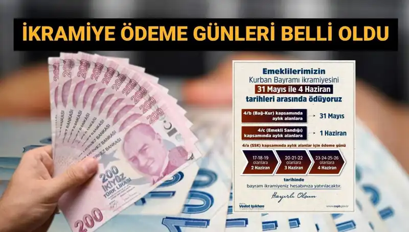 Emekli Bayram İkramiyeleri Hesaplara Ne Zaman Geçecek? Tarihler Belli Oldu!