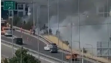Anadolu Otoyolu'nda Korkunç Yangın: Sigara İzmariti Sebep Oldu