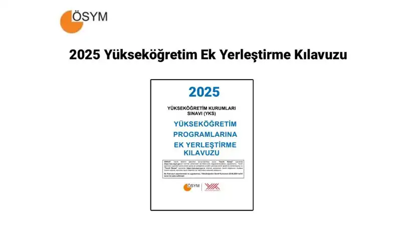 2025 Yükseköğretim Ek Yerleştirme Kılavuzu ile Tercih Süreci Başlıyor