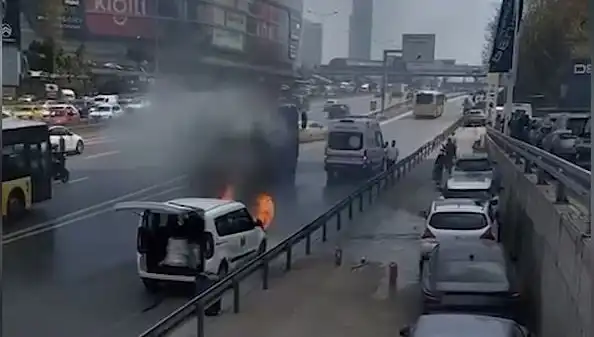 Yangın çıkınca TOMA devreye girdi: O anlar kamerada!